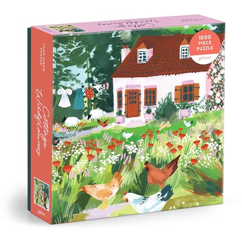 ジグソーパズル 海外製 アメリカ Galison Cottage Wildflowers ? 1000 Piece Jigsaw Puzzle Featuring Beautiful Artwork of English Country Livingジグソーパズル 海外製 アメリカ|angelica
