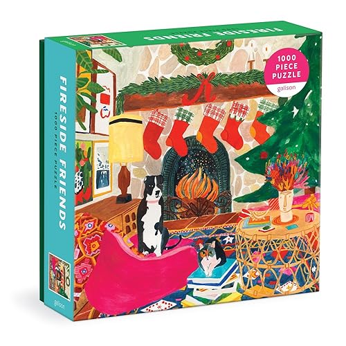 ジグソーパズル 海外製 アメリカ Galison - Fireside Friends 1000 Piece Jigsaw Puzzle for Adultsジグソーパズル 海外製 アメリカ｜angelica
