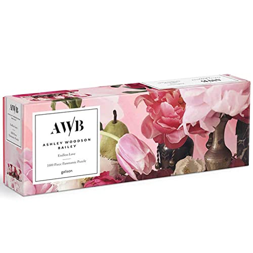 ジグソーパズル 海外製 アメリカ Ashley Woodson Bailey Endless Love 1000 Piece Panoramic Puzzle from Galison - 39" x 14" Landscape Puzzle, Floral Design, Thick & Sturdy Pieces, Challenging Activity for Adults, Makes a Greジグソーパズル 海外製 アメリカ｜angelica