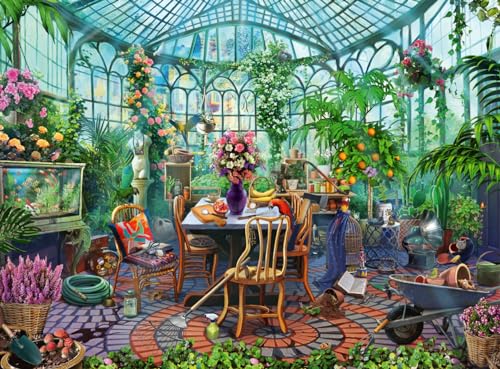 ジグソーパズル 海外製 アメリカ Ravensburger Greenhouse Mornings 500 Piece Jigsaw Puzzle for Adults - 12000207 - Handcrafted Tooling, Made in Germany, Every Piece Fits Together Perfectlyジグソーパズル 海外製 アメリカ|angelica