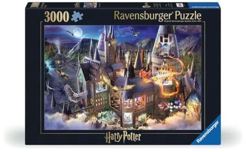 ジグソーパズル 海外製 アメリカ Ravensburger - Harry Potter: Hogwarts Castle - 3000 Piece Jigsaw Puzzle - Bold Colors and Intricate Details of Hogwarts at Night- Magic Abounds - Premium Quality - Puzzles for Adultsジグソーパズル 海外製 アメリカ｜angelica