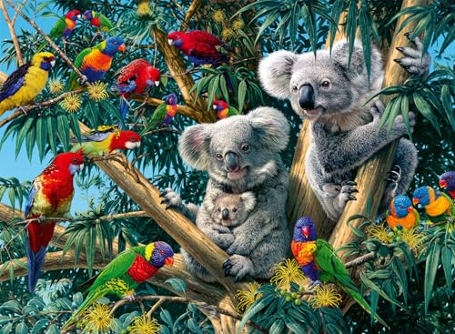 ジグソーパズル 海外製 アメリカ Ravensburger Koalas in a Tree 500 Piece Jigsaw Puzzle for Adults - 12000206 - Handcrafted Tooling, Made in Germany, Every Piece Fits Together Perfectlyジグソーパズル 海外製 アメリカ|angelica
