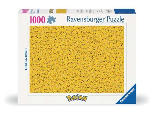 ジグソーパズル 海外製 アメリカ Ravensburger 1000 Piece Pikachu Challenge Puzzle for Adults & Children Aged 14+, Pok?mon Gift, Yellow, Intermediate Skill Levelジグソーパズル 海外製 アメリカ｜angelica