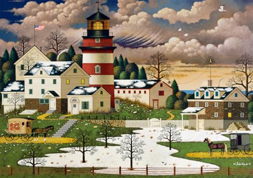 ジグソーパズル 海外製 アメリカ Buffalo Games ? Charles Wysocki Twilight Sentinel 500 Piece Jigsaw Puzzle for Adults with Full-Color Reference Posterジグソーパズル 海外製 アメリカ|angelica