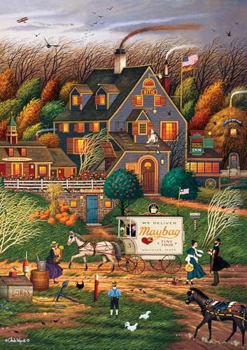 ジグソーパズル 海外製 アメリカ Buffalo Games ? Charles Wysocki Secret Passage Inn 300 Piece Jigsaw Puzzle for Adults with Full-Color Reference Posterジグソーパズル 海外製 アメリカ|angelica