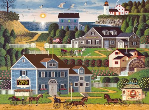 ジグソーパズル 海外製 アメリカ Buffalo Games Charles Wysocki - Sunset Bay - 1000 Piece Jigsaw Puzzle, 26.75 x 19.75 in - 1000 Piece Puzzle for Adults - Clean Cut Sections - Reference Poster Includedジグソーパズル 海外製 アメリカ|angelica