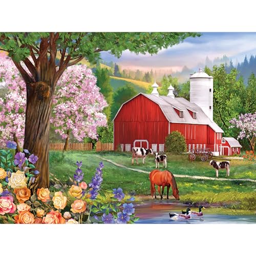 ジグソーパズル 海外製 アメリカ RoseArt - Puzzle Collector - Spring Morning - 300XL Piece Jigsaw Puzzle for Adultsジグソーパズル 海外製 アメリカ｜angelica