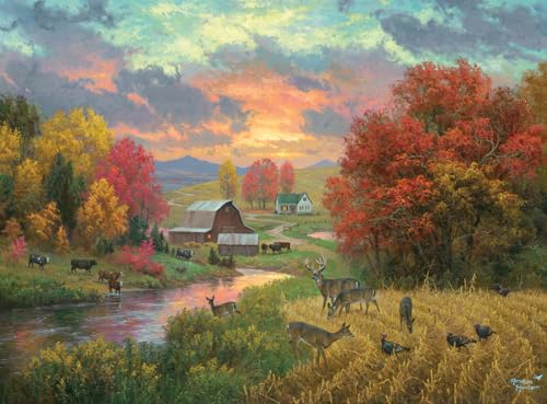 ジグソーパズル 海外製 アメリカ Buffalo Games Abraham Hunter Golden Retreat 1000 Piece Jigsaw Puzzle - 26.75 x 19.75 in, Full Color Poster - Adult Jigsaw 1000 Pieces - Nature Puzzles for Adults - Landscape Sceneジグソーパズル 海外製 アメリカ｜angelica
