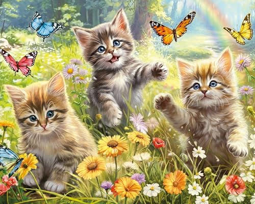 ジグソーパズル 海外製 アメリカ Ceaco - Kittens in The Meadow - 1000 Larger Sized Piece Jigsaw Puzzleジグソーパズル 海外製 アメリカ｜angelica 12,175円