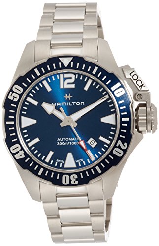 ウォッチ ハミルトン メンズ H77705145 Hamilton Khaki Navy Automatic Men\u0027s Watch, 42粍 Stainless Steel Case, Swiss Made, Blue Dial Analog Wrist Watch for Men, 300m Waterproof, Sapphire Crystal, 3-Hand Movement, Stainlesウォッチ ハミルトン メンズ H77705145