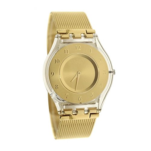 新発 腕時計 スウォッチ レディース Sfk355m Swatch Skin Quartz Movement Gold Dial Ladies Watch Sfk355m腕時計 スウォッチ レディース Sfk355m 在庫限り Nutrir Pereira Org
