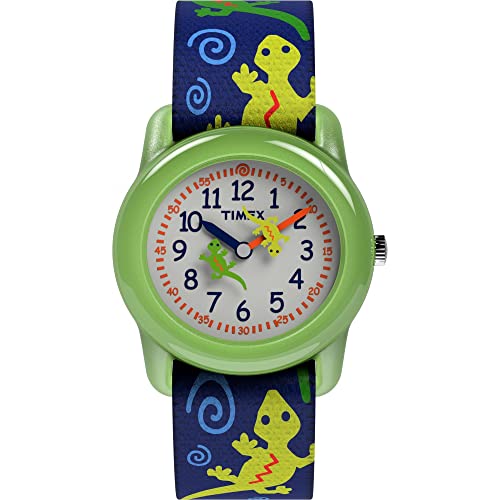 腕時計 タイメックス メンズ T72881 Timex Kids T72881 Lizards Watch with Multi-Colored Elastic Fabric Strap腕時計 タイメックス メンズ T72881