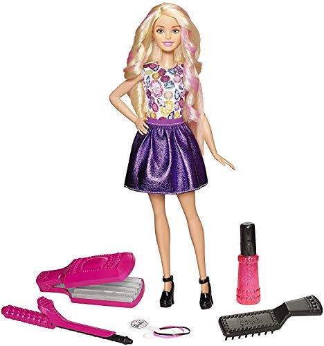 バービー Barbie  D.I.Y. クリンプ\u0026長い巻き毛あやつり人形 DWK49 温水を吹きつけるして長い巻き毛やウェーブヘアを作る 5歳以上