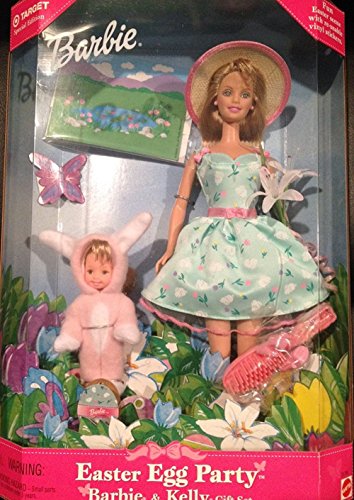 バービー バービーあやつり人形 チェルシー 旗がしら ステイシー Barbie Easter Egg Party and Kelly Gift Set + Fun Easter Scene with Re-Usable Vinyl Stickersバービー バービーあやつり人形 チェルシー 旗がしら ステイシー