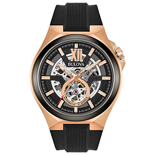 ブローバ Bulova メンズウオッチ 自動小銃一巻き シリコンストラップ 98A177
