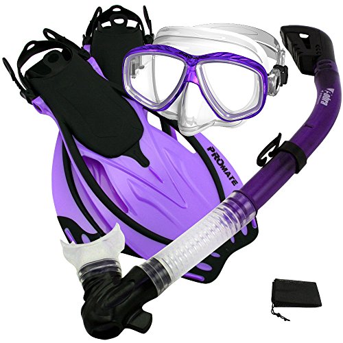 【楽天市場】シュノーケリング マリンスポーツ Promate Snorkeling Scuba Dive Dry Snorkel Purge ...