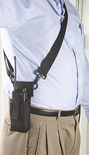 タクティカルポーチ ミリタリーポーチ サバイバルゲーム サバゲー アメリカ Adjustable Radio Holder with Shoulder Strap - Blackタクティカルポーチ ミリタリーポーチ サバイバルゲーム サバゲー アメリカ