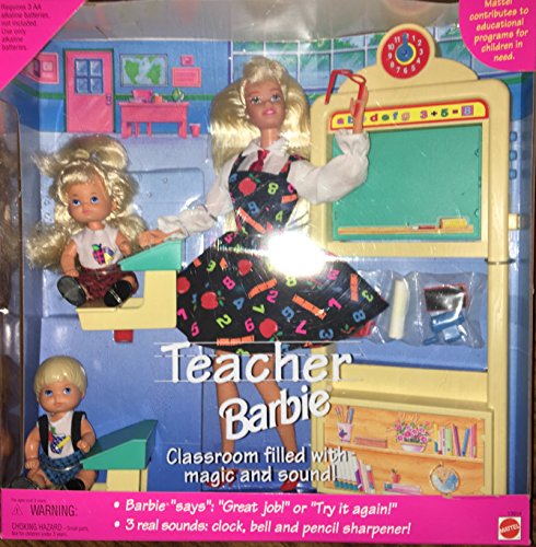 バービー バービーあやつり人形 日本未発売 プレイセット 添え物 1995 Barbie Teacher \u0026 Students Gift Set (All blonde hair versions)バービー バービーあやつり人形 日本未発売 プレイセット 添え物