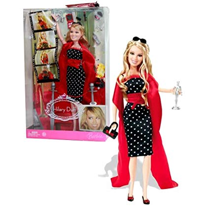 １着でも送料無料 バービー バービー人形 Barbie Mattel Year 2006 Hilary Duff Series 12 Inch Doll Red Carpet Glam With Hilary Duff Doll In Black Dress With Red Scarf Purse Award Statue Plus Lots