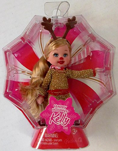 バービー バービーあやつり人形 チェルシー 旗がしら ステイシー M3525 Barbie Happy Holidays Kelly Doll インチ Reindeer Outfit Dated 2008バービー バービーあやつり人形 チェルシー 旗がしら ステイシー M3525