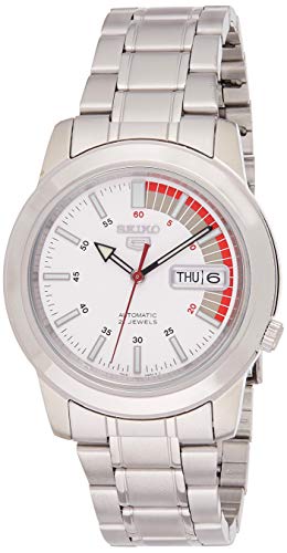 腕時計 セイコー メンズ SNKK25 Seiko Men's SNKK25 5 Stainless Steel White Dial Watch腕時計 セイコー メンズ SNKK25|angelica