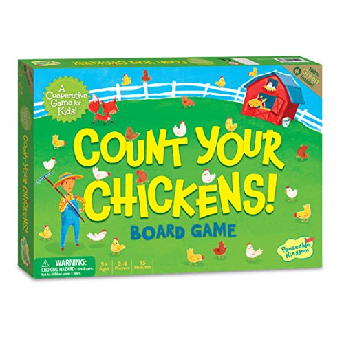 ゲーム盤力くらべ 英語 亜米利加 外国で力くらべ GM108 Peaceable Kingdom Count Your Chickens Award Winning Cooperative Counting Game for Kidsゲーム盤力くらべ 英語 亜米利加 外国で力くらべ GM108