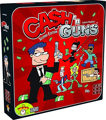 ボードゲーム 英語 アメリカ 海外ゲーム CGY-EN03ASM Asmodee Cash 'N Guns 2nd Edition Party Game - Unleash Foam-Powered Heist Intimidation, Bluffing Strategy Game for Kids & Adults, Ages 10+, 4-8 Playersボードゲーム 英語 アメリカ 海外ゲーム CGY-EN03ASM｜angelica