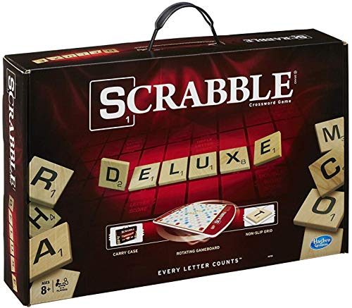 ボードゲーム 英語 アメリカ 海外ゲーム A8769 Hasbro Gaming Scrabble Deluxe Edition Letter Tiles Word Game | Rotating Board and Carrying Case | Ages 8+ | 2-4 Players | Classic Family Travel Games (Amazon Exclボードゲーム 英語 アメリカ 海外ゲーム A8769|angelica