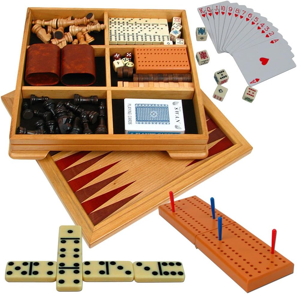 楽天市場 ボードゲーム 英語 アメリカ 海外ゲーム 12 72 送料無料 Hey Play Deluxe 7 In 1 Game Set Chess Backgammon Etc Brown 12 72 ボードゲーム 英語 アメリカ 海外ゲーム 12 72 Angelica