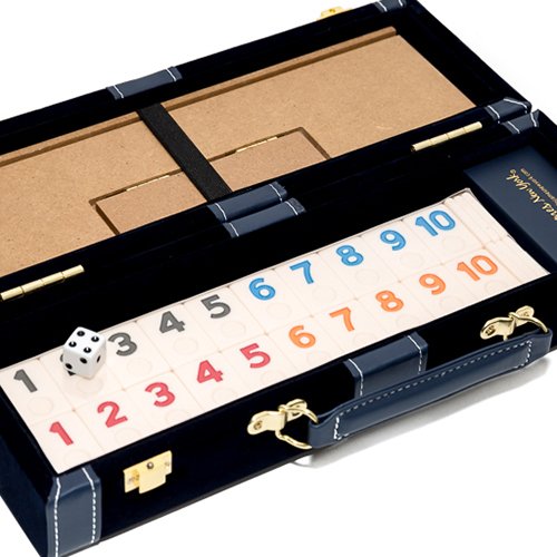 ゲーム盤取り組み 英語 亜米利加 外国で取り組み 1937 Bello Games New York, Inc. Spring Street Deluxe Designer Rummy Game Set with Wooden Racks and Large Size Engraved Numbers インチ a Blue Velour Caseゲーム盤取り組み 英語 亜米利加 外国で取り組み 1937
