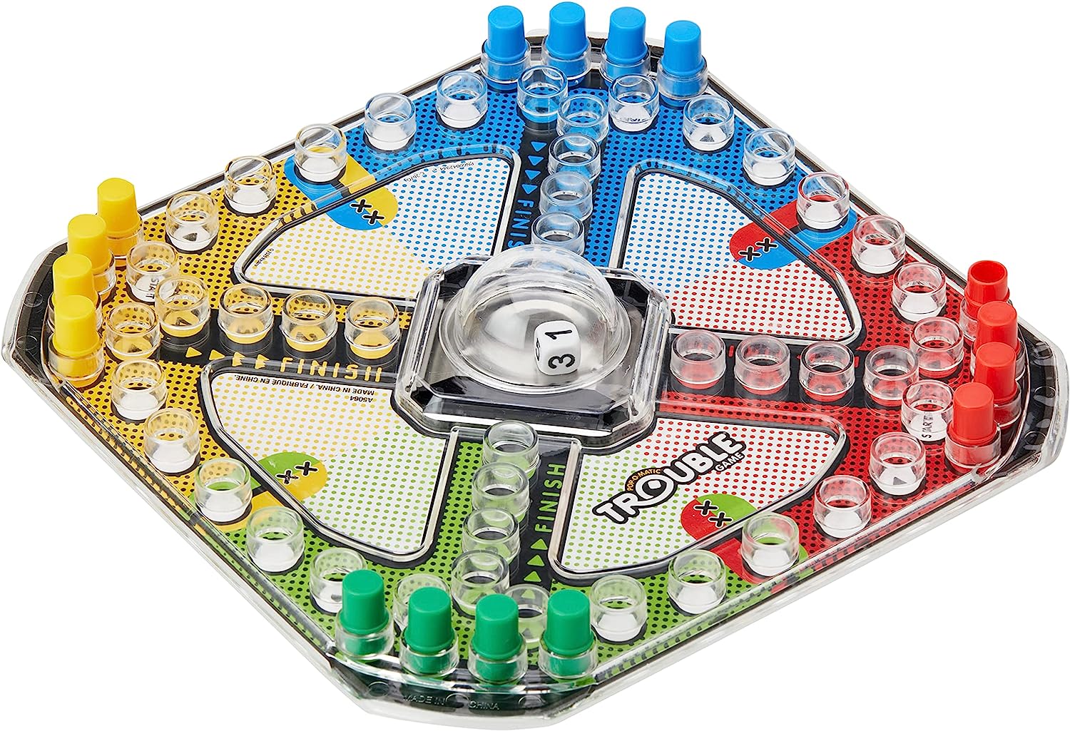 【楽天市場】【送料無料】海外ボードゲーム Trouble Game トラブルゲーム A5064 24人用 Hasbro製：angelica