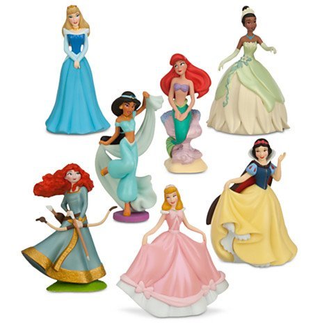 ディズニープリンセス 送料無料 Disney Princess 7 Piece Play Set Snow White Cinderella Aurora Ariel Jasmine Tiana Merida 13 Edition ディズニープリンセス Painfreepainrelief Com