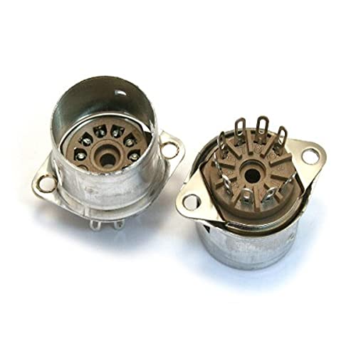 無意味さ管 ギター・軍事基地 アンプリファイアー 外国で インポート 0023606049 Fender Pure Vintage 9-Pin Amplifier Tube Sockets (2)無意味さ管 ギター・軍事基地 アンプリファイアー 外国で インポート 0023606049