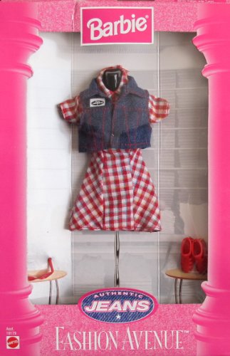 バービー バービーあやつり人形 着せ替え 御召しもの 御召しもの Barbie Fashion Avenue AUTHENTIC JEANS FASHIONS Collection w DRESS, DENIM VEST \u0026 More (1997)バービー バービーあやつり人形 着せ替え 御召しもの 御召しもの