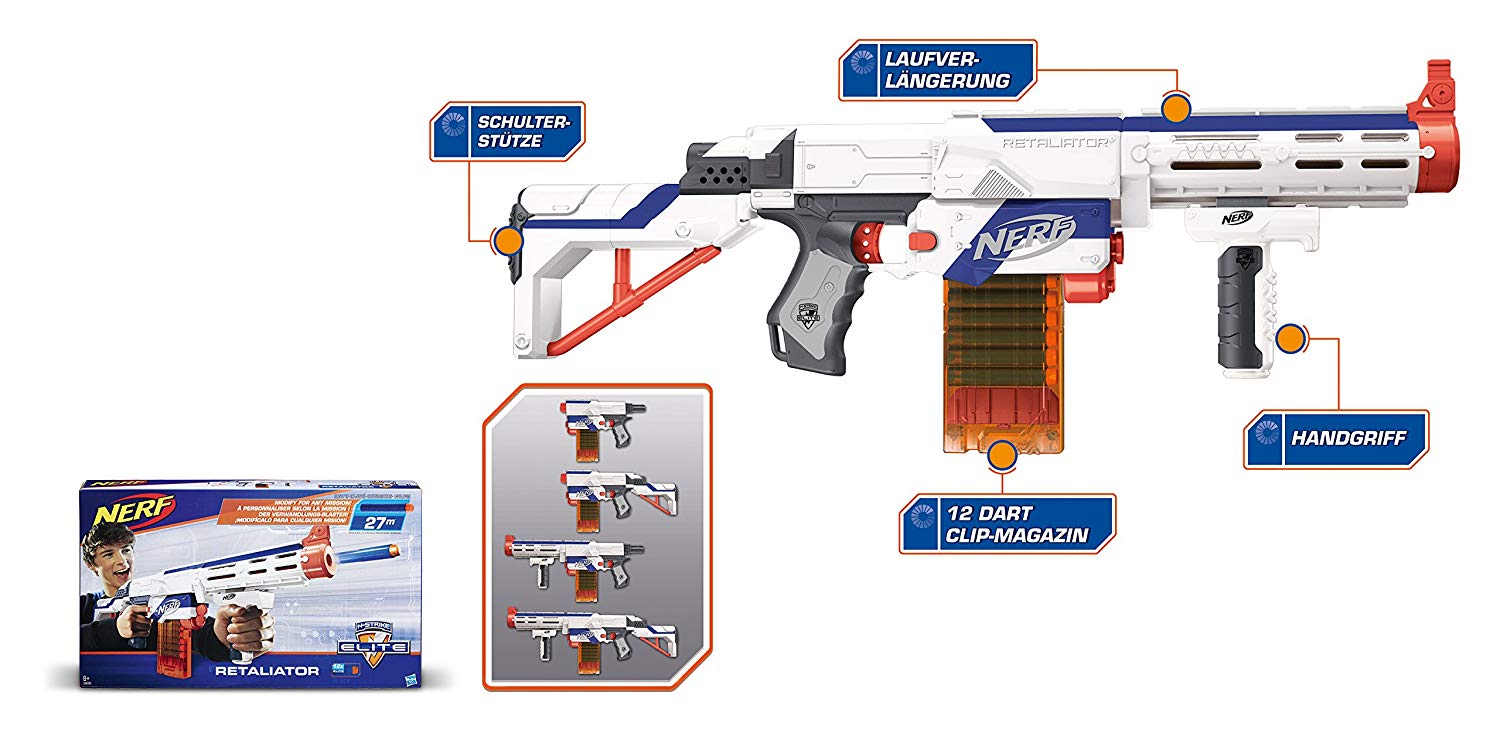 Nerf retaliator схема