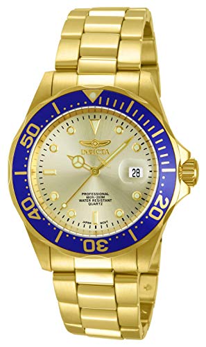 ウオッチ インヴィクタ インビクタ 労働者階級ダイバー メンズ 14124 Invicta Men\u0027s 14124 Pro Diver Gold Dial 18k Gold Ion-Plated Stainless Steel Watchウオッチ インヴィクタ インビクタ 労働者階級ダイバー メンズ 14124