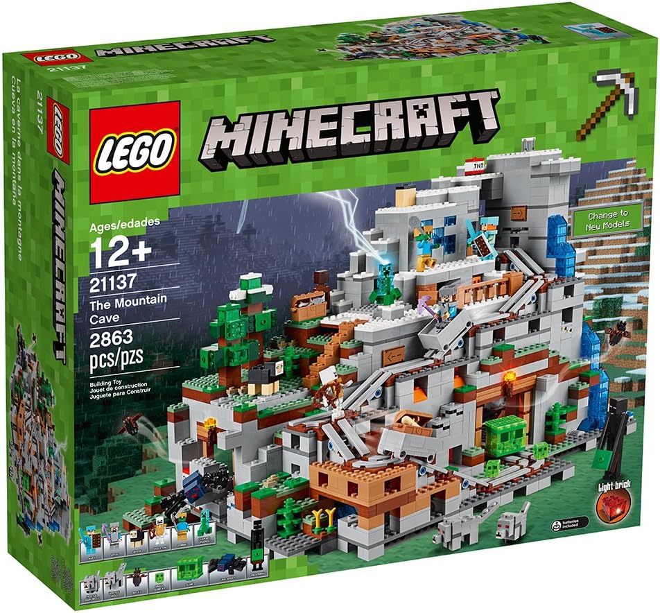 楽天市場 送料無料 レゴ マインクラフト 山の洞窟 Lego Minecraft The Mountain Cave 2863ピース Angelica