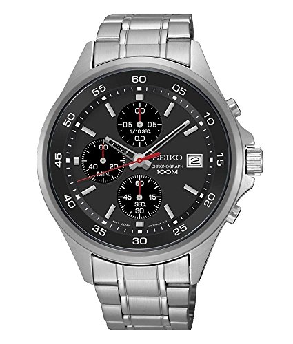 送料無料 腕時計 セイコー メンズ Sks477 Seiko Quartz Black Dial Stainless Steel Chronograph Men S Watch Sks477腕時計 セイコー メンズ Sks477 人気絶頂 Www Faan Gov Ng