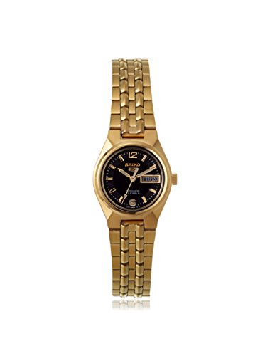 ウォッチ セイコー レディース SYMK38K1 Seiko Women\u0027s SYMK38 Seiko 5 Black/Gold Stainless Steel Watchウォッチ セイコー レディース SYMK38K1