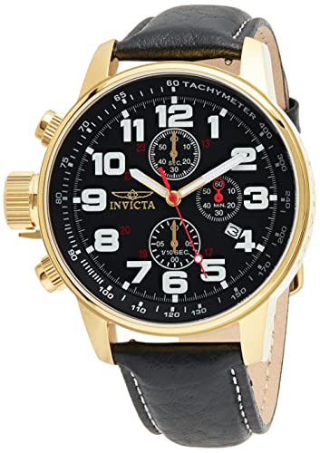 腕時計 インヴィクタ インビクタ フォース メンズ INVICTA-3330 Invicta Men's I-Force Left Handed Quartz Watch with Leather Strap, Black (Model: 3330)腕時計 インヴィクタ インビクタ フォース メンズ INVICTA-3330｜angelica