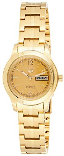 ウオッチ セイコー レディース SYME02 Seiko Women\u0027s SYME02 Seiko 5 Automatic Gold Dial Gold-Tone Stainless Steel Watchウオッチ セイコー レディース SYME02
