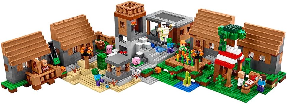 楽天市場 送料無料 レゴ Lego Minecraft マインクラフト 村 1600ピース Angelica