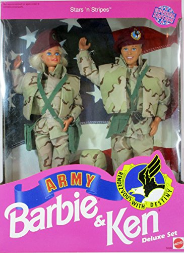 バービー バービー人形 ケン Ken 5626 Star 'N Stripes ARMY Barbie & Ken Deluxe Setバービー バービー人形 ケン Ken 5626｜angelica