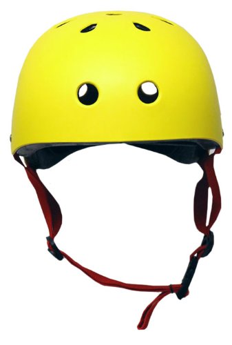 最新情報 ヘルメット スケボー スケートボード 海外モデル 直輸入 Krhel Ylrd Krown Yellow Shell With Red Strap Skateboard Helmet One Sizeヘルメット Fucoa Cl