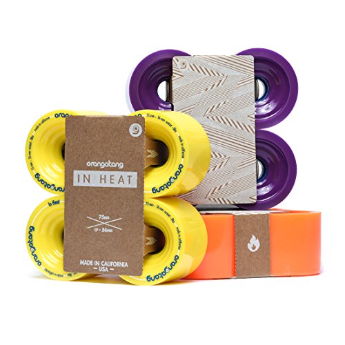 ウィールタイヤスケボースケートボード海外モデルOrangatanginHeat75mm83aDownhillLongboardSkateboardCruisingWheelsw/LoadedJehuV2Bearings(Purple,Setof4)ウィールタイヤスケボースケートボード海外モデル