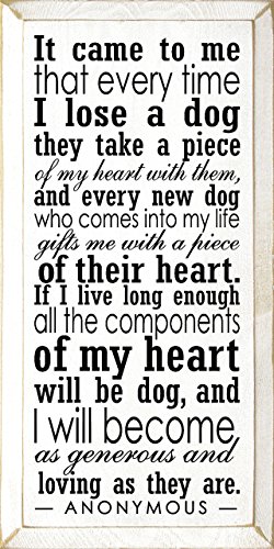 壁飾り インテリア タペストリー 壁掛けオブジェ 海外デザイン 4379a Sawdust City Dog Plaque - It Came to Me That Every Time I Lose a Dog. (Old Cottage)壁飾り インテリア タペストリー 壁掛けオブジェ 海外デザイン 4379a