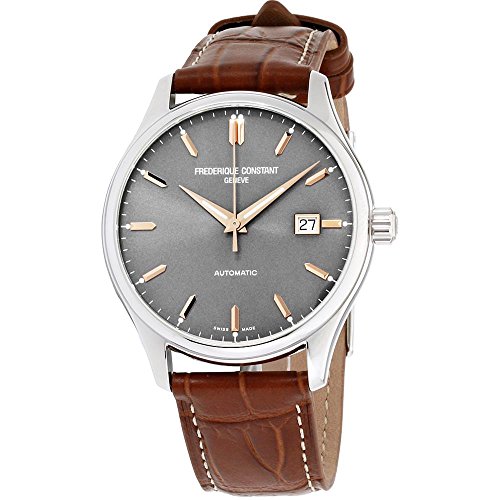 腕時計 フレデリックコンスタント メンズ Frederique Constant Classics Grey Dial Leather Strap Men's Watch FC-303LGR5B6腕時計 フレデリックコンスタント メンズ｜angelica
