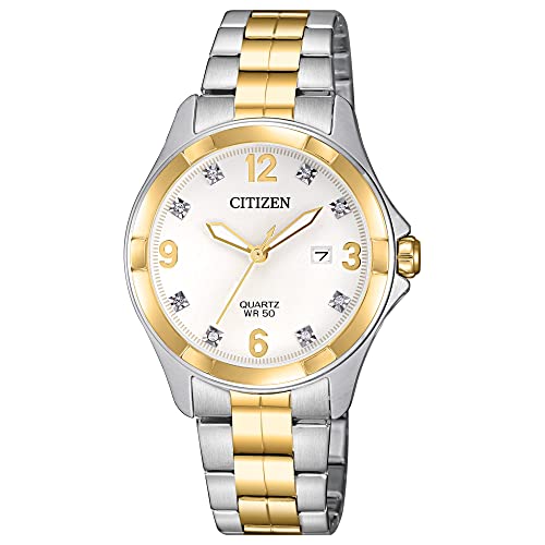 腕時計 シチズン 逆輸入 海外モデル 海外限定 Citizen Quartz Womens Watch, Stainless Steel, Crystal, Two-Tone (Model: EU6084-57A)腕時計 シチズン 逆輸入 海外モデル 海外限定｜angelica 39,865円