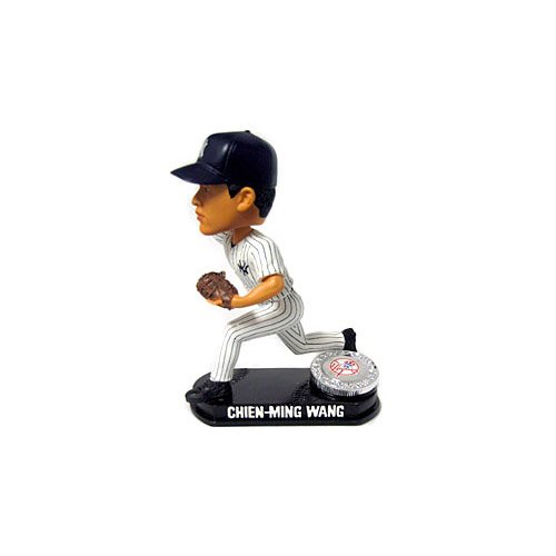 ボブルヘッド バブルヘッド 首振り人形 ボビンヘッド BOBBLEHEAD Forever Collectibles MLB New York Yankees Mens New York Yankees Chien-Ming Wang Blatinum Bobblehead - Pose 1, ボブルヘッド バブルヘッド 首振り人形 ボビンヘッド BOBBLEHEAD