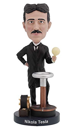 ロイヤルボブルズ Royal Bobbles ニコラ・テスラ Nikola Tesla ボブルヘッド あやつり人形とまっ暗がりで光る白熱電球 有用な機器家